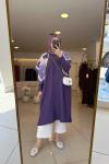 Triko Tunik Mor