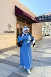 Sahra Kot Elbise Açık Mavi