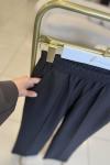 Double Krep Çımalı Pantolon Siyah