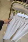 Double Krep Çımalı Pantolon Krem