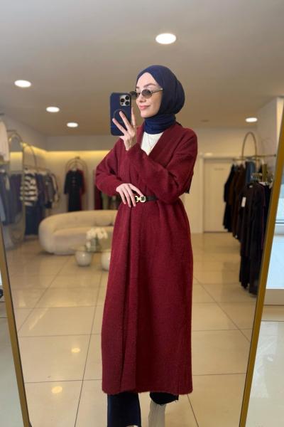 Angora Hırka Bordo