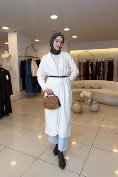 Angora Hırka Beyaz