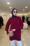Lavin Angora Tunik Bordo