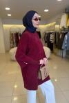 Lavin Angora Tunik Bordo