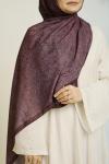Silk Cotton Şal Mürdüm