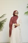 Silk Cotton Şal Bordo