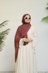 Silk Cotton Şal Bordo