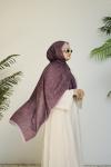 Silk Cotton Şal Mor