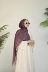 Silk Cotton Şal Mor