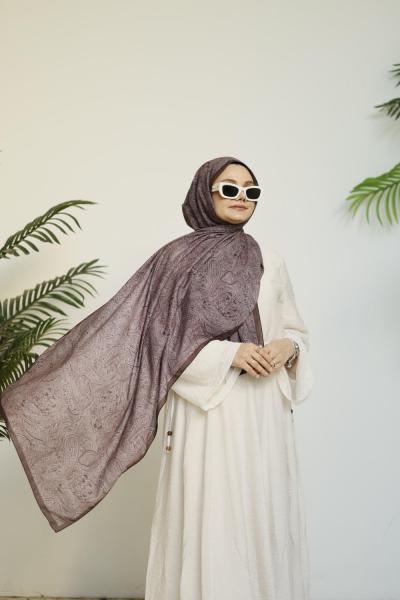 Silk Cotton Şal Kahverengi