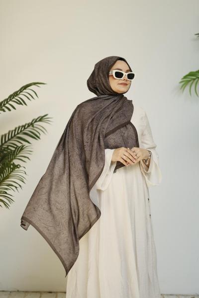Silk Cotton Şal Acı Kahve