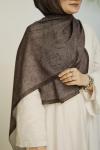 Silk Cotton Şal Acı Kahve
