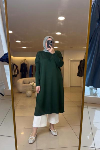 Alisa Merserize Tunik Zümrüt