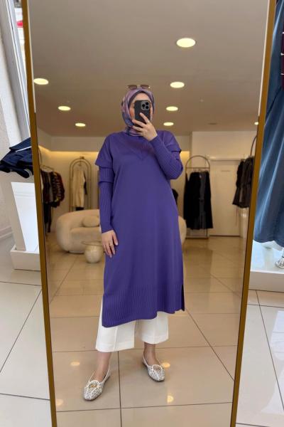 Alisa Merserize Tunik Mor