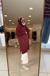Deren Merserize Hırka Bordo