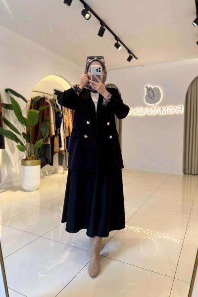 Leydia Blazer Ceket Siyah Siyah