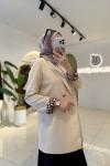 Leydia Blazer Ceket Krem Krem
